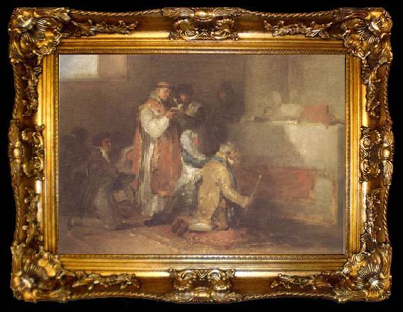 framed  Francisco de Goya The Ill-Matched Couple (mk05), ta009-2